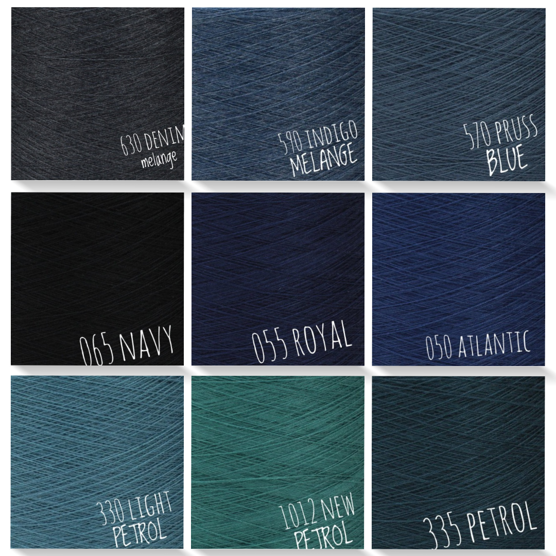 solid/mono colour yarn 50%cotton/50%acrylic
