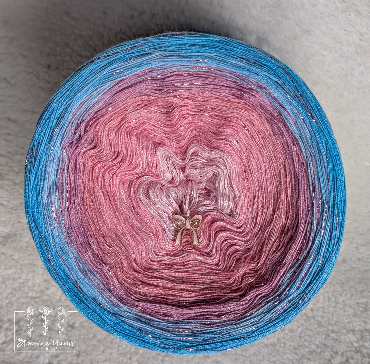 Gradient ombre yarn cake colour combination C382