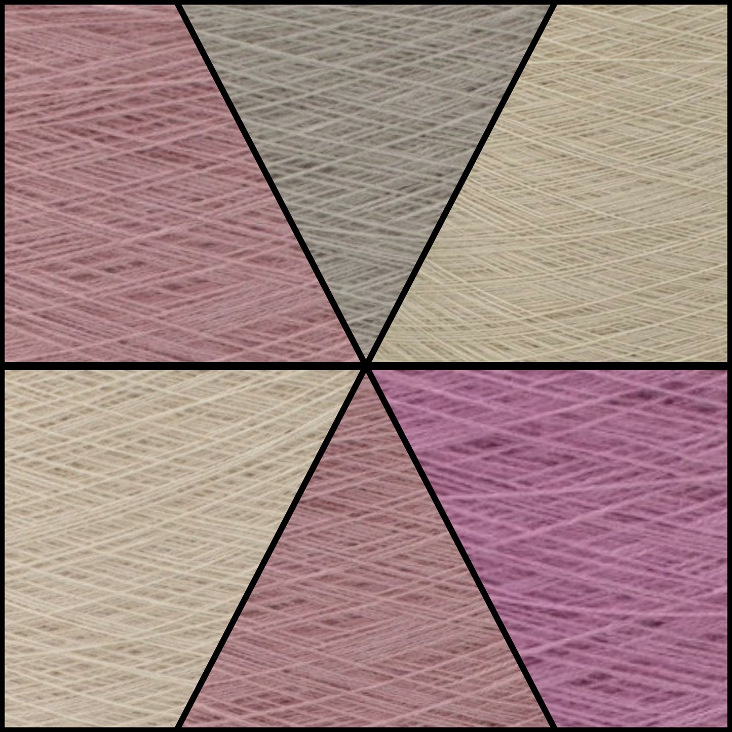 Melange yarn cake colour combination MEL011 "Vintage Dreamer"