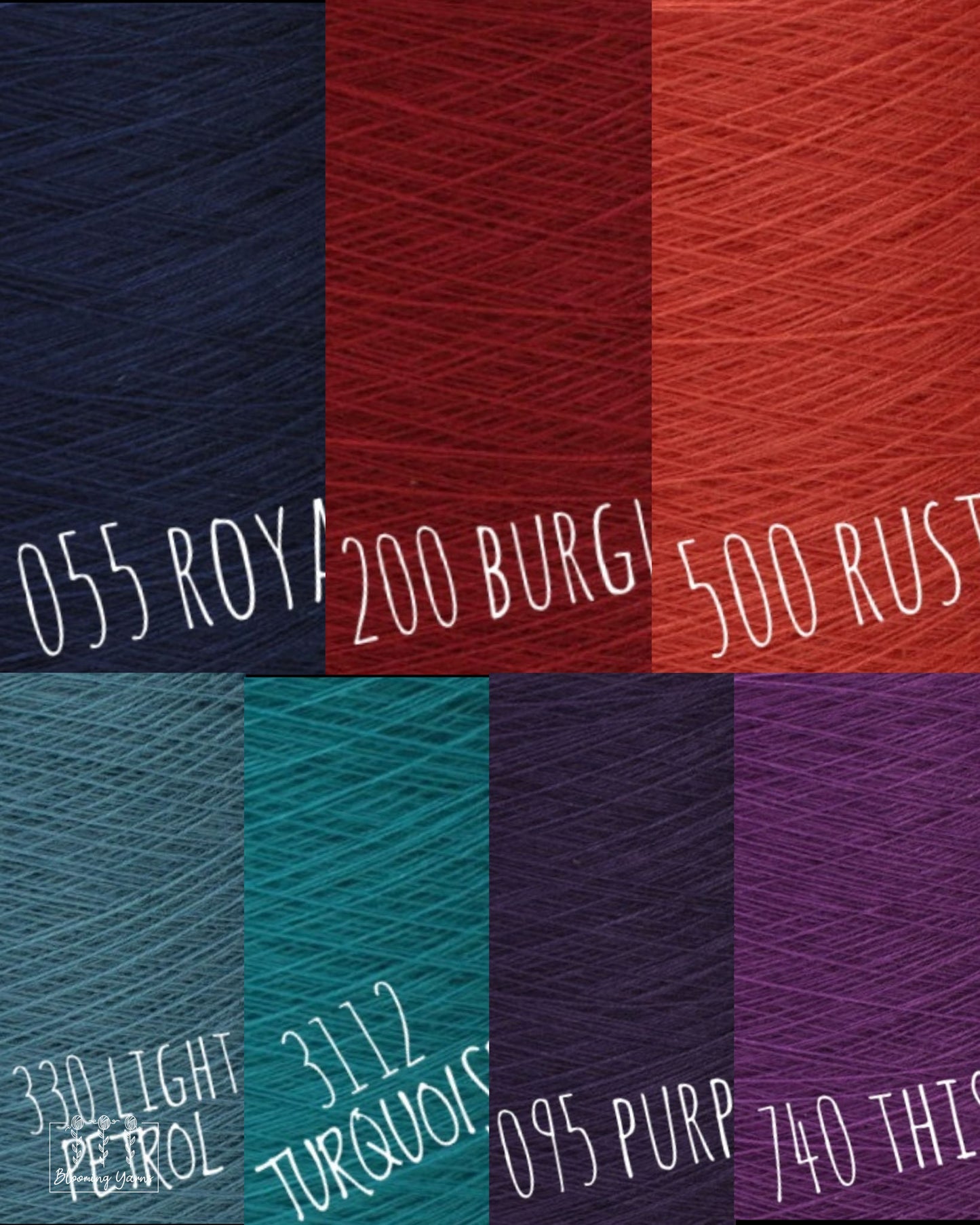 "Royal Ember" gradient ombre yarn cake
