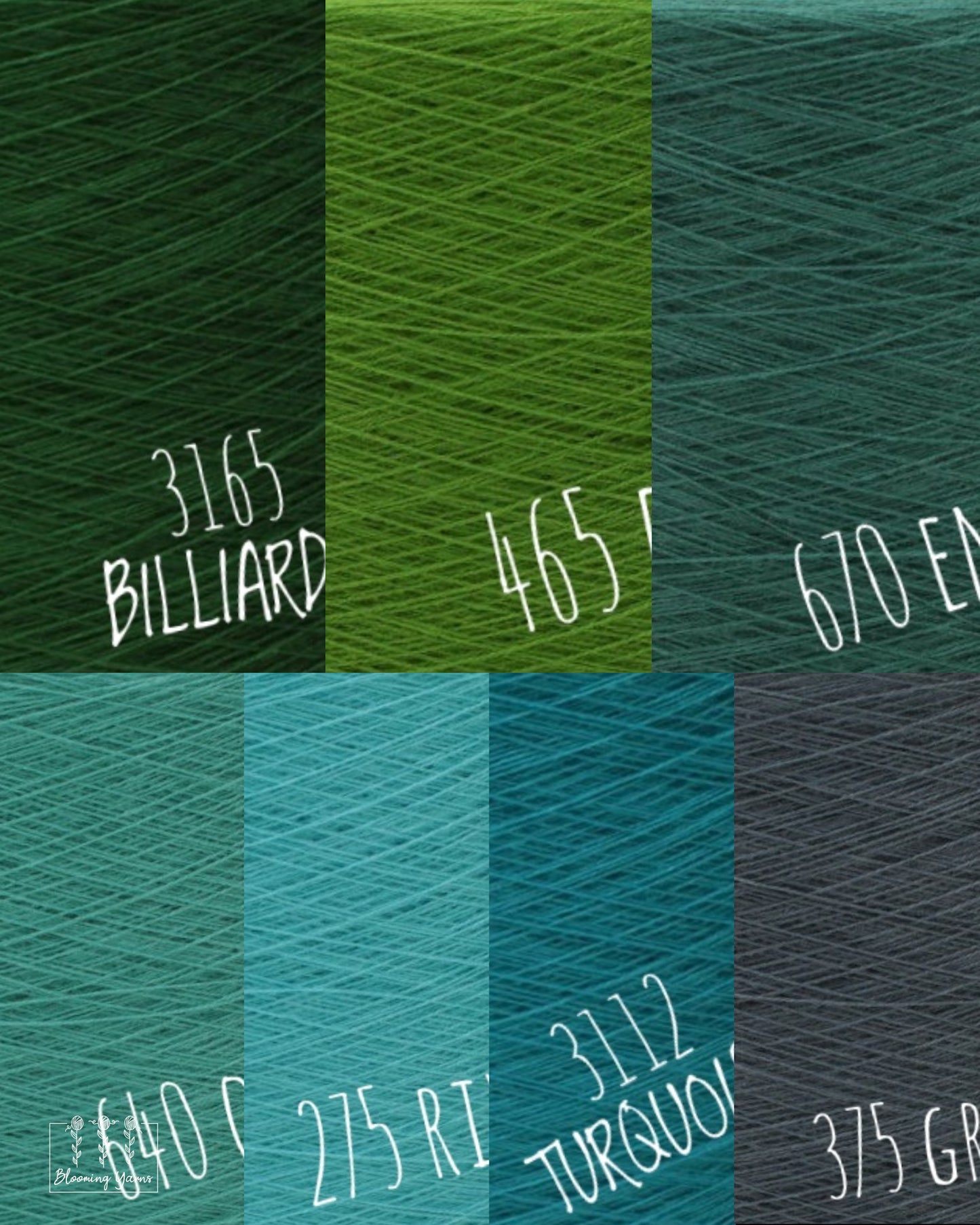 "Cypress Swamp" gradient ombre yarn cake