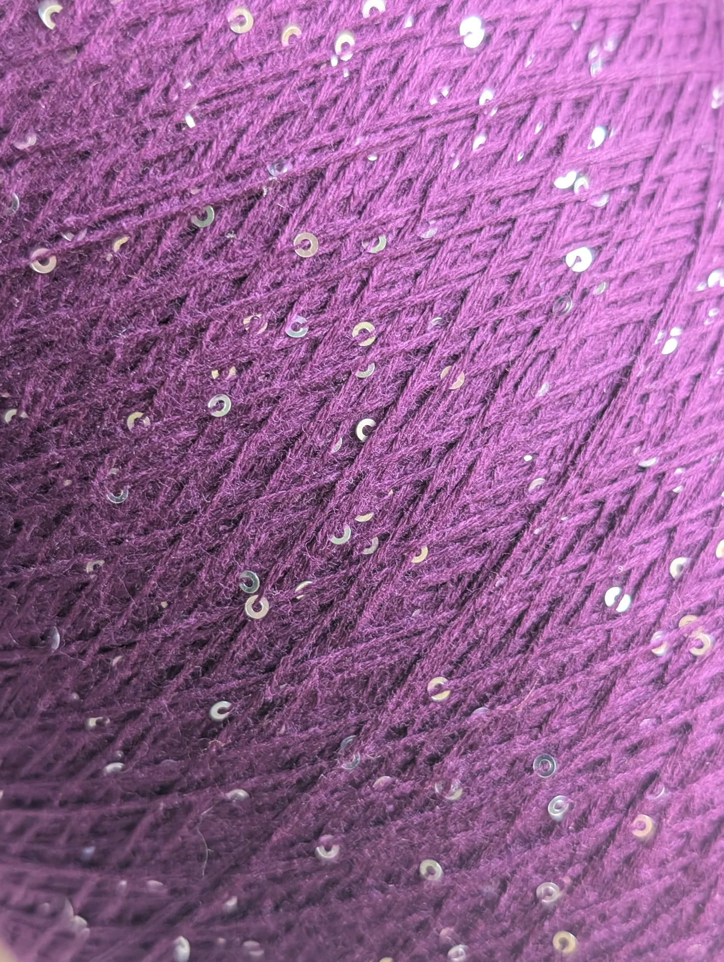 cotton thread with 3mm sequins
