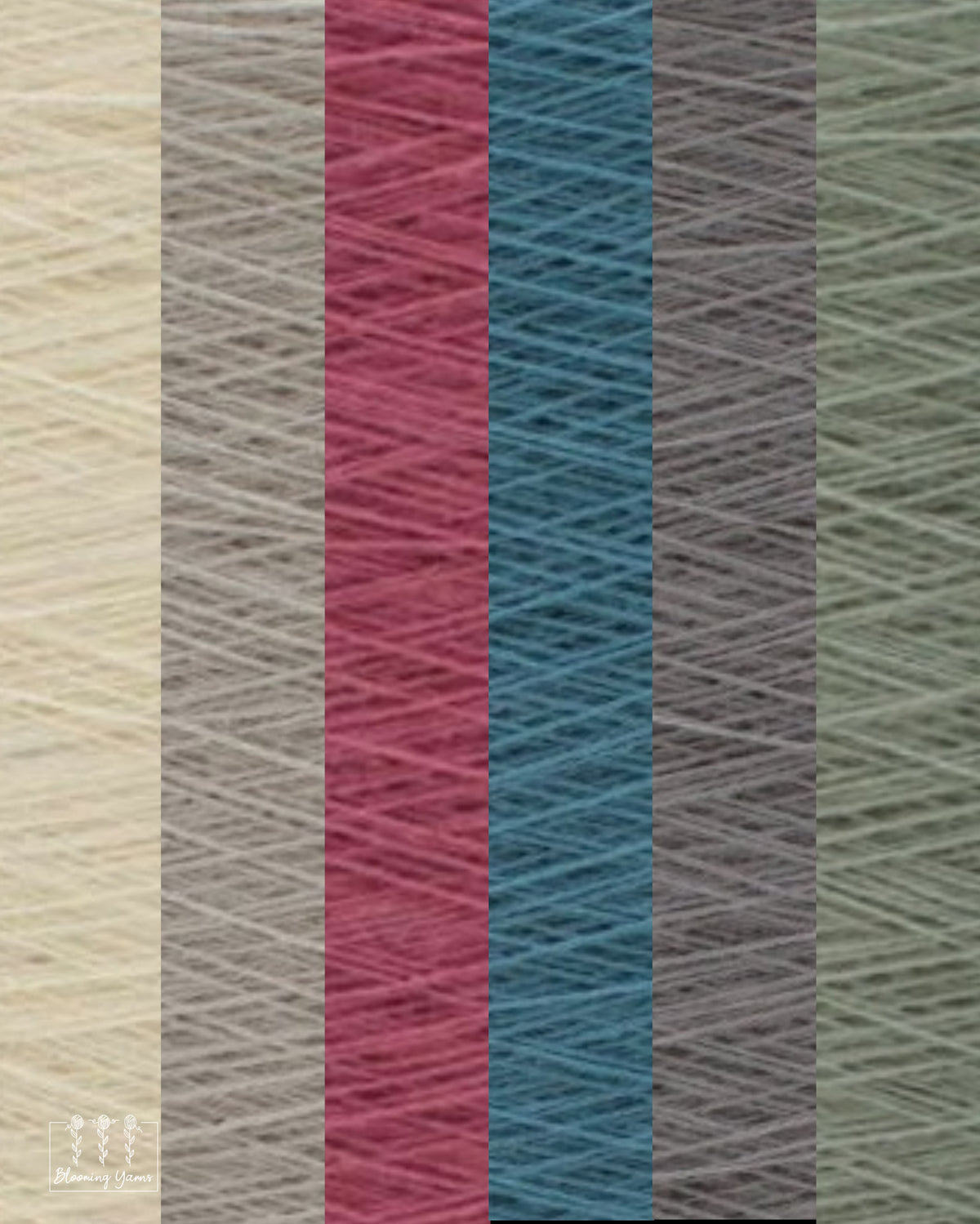 "Weathered Garden" gradient ombre yarn cake