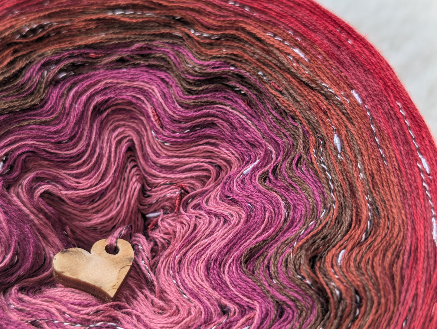 Gradient ombre yarn cake colour combination C424