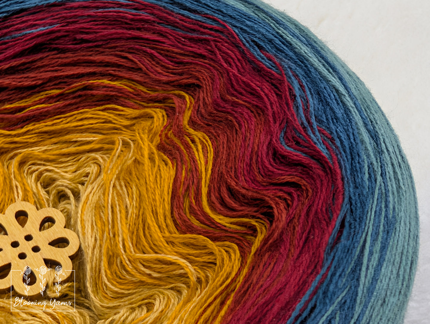 Gradient ombre yarn cake colour combination C394 "Gypsy soul"