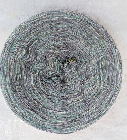 Melange yarn cake colour combination MEL013 "Riverbed Stone"