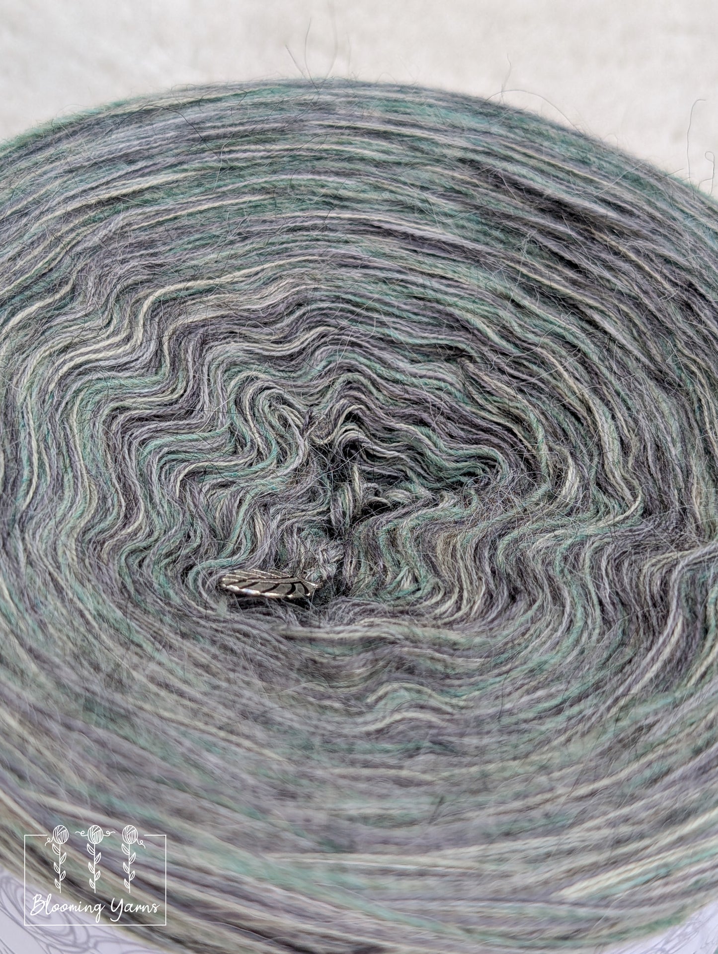Melange yarn cake colour combination MEL013 "Riverbed Stone"
