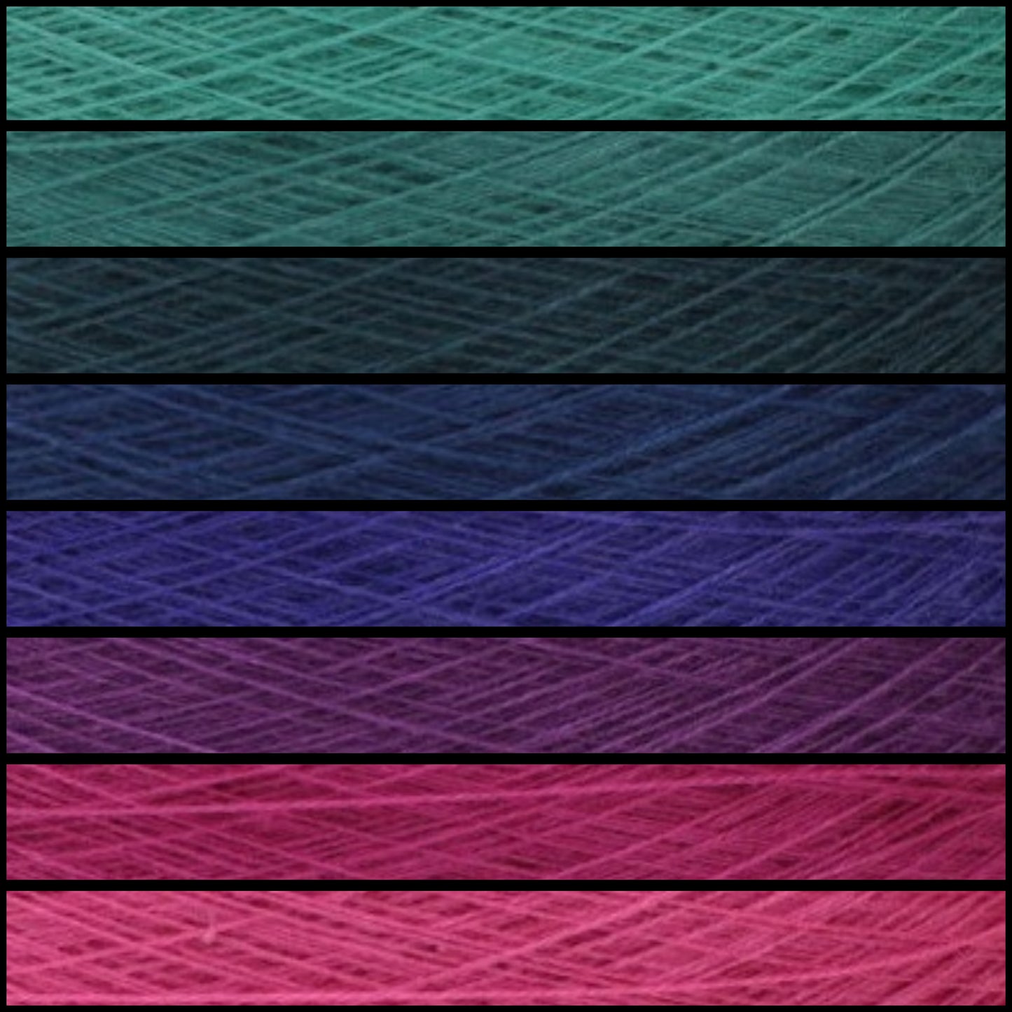 Gradient ombre yarn cake colour combination C404 "Aurora Borealis"