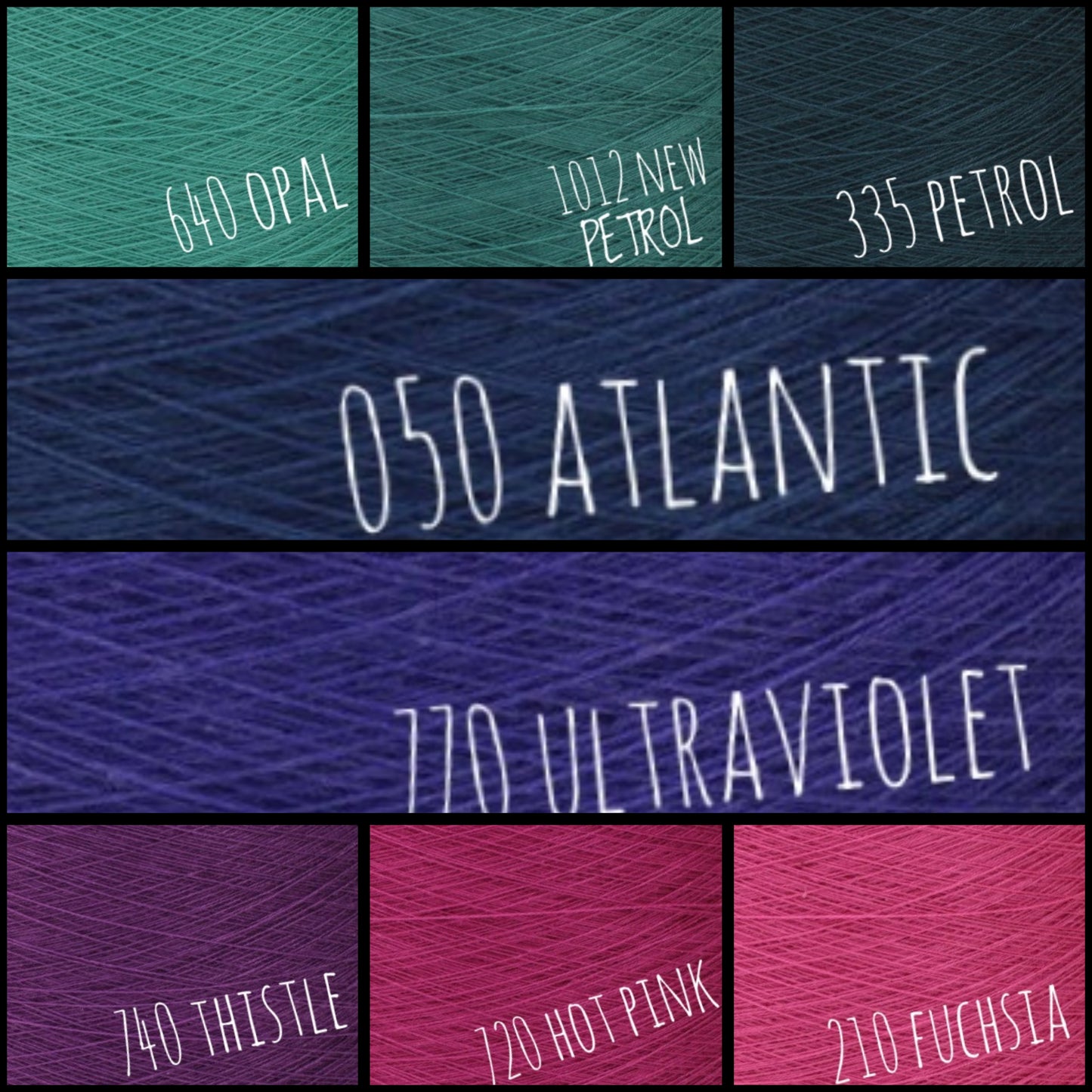 Gradient ombre yarn cake colour combination C404 "Aurora Borealis"