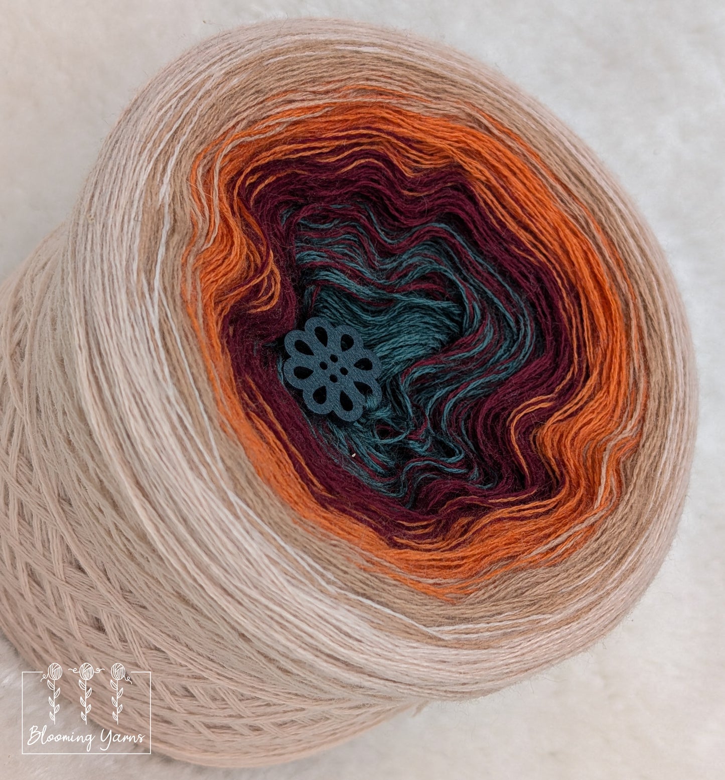 Gradient ombre yarn cake colour combination MA033 "Bohemian Harvest"