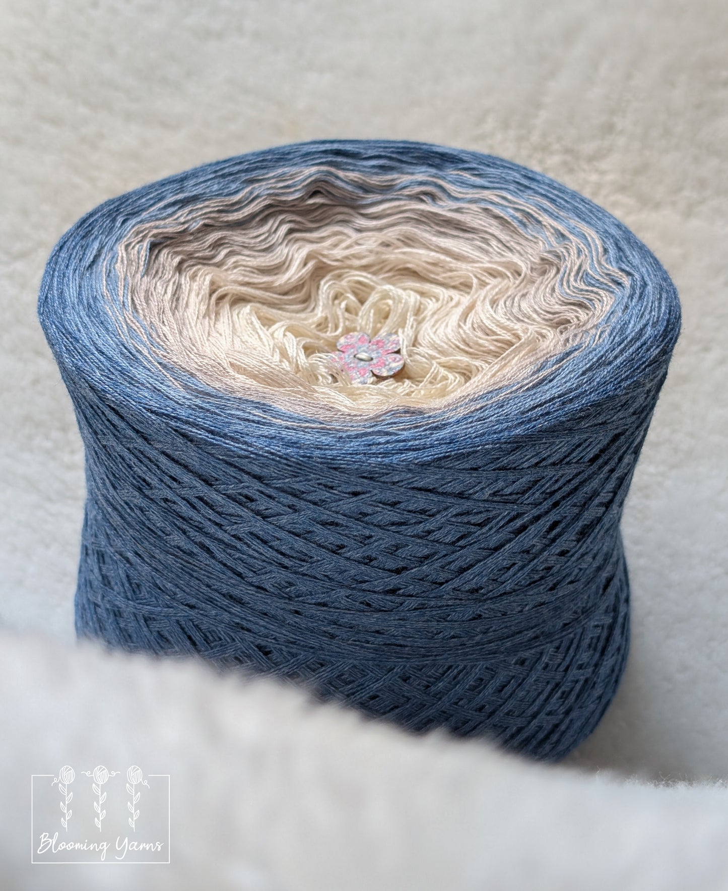 Gradient ombre yarn cake colour combination C386