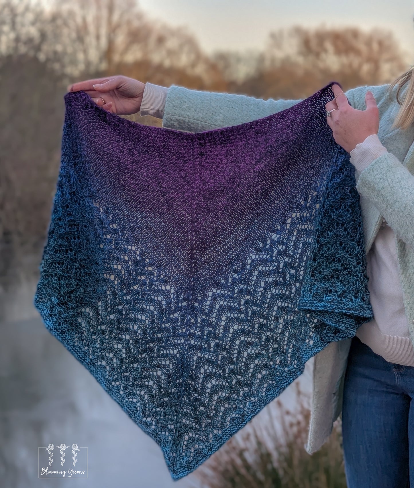 Gradient ombre yarn cake colour combination MA028