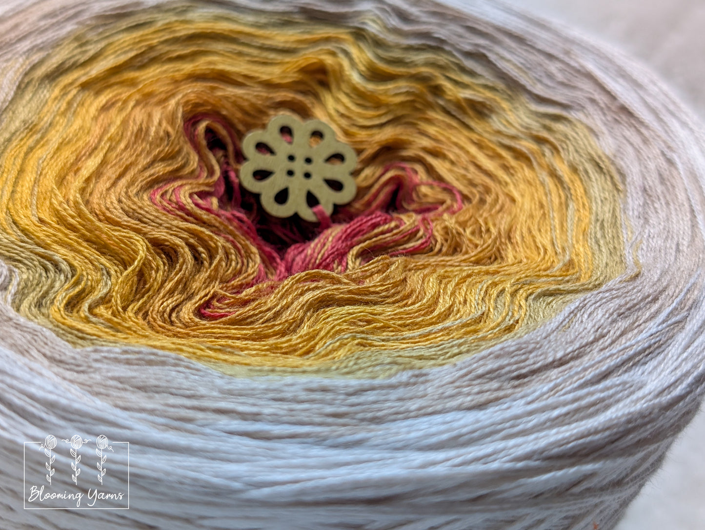 Gradient ombre yarn cake colour combination C385