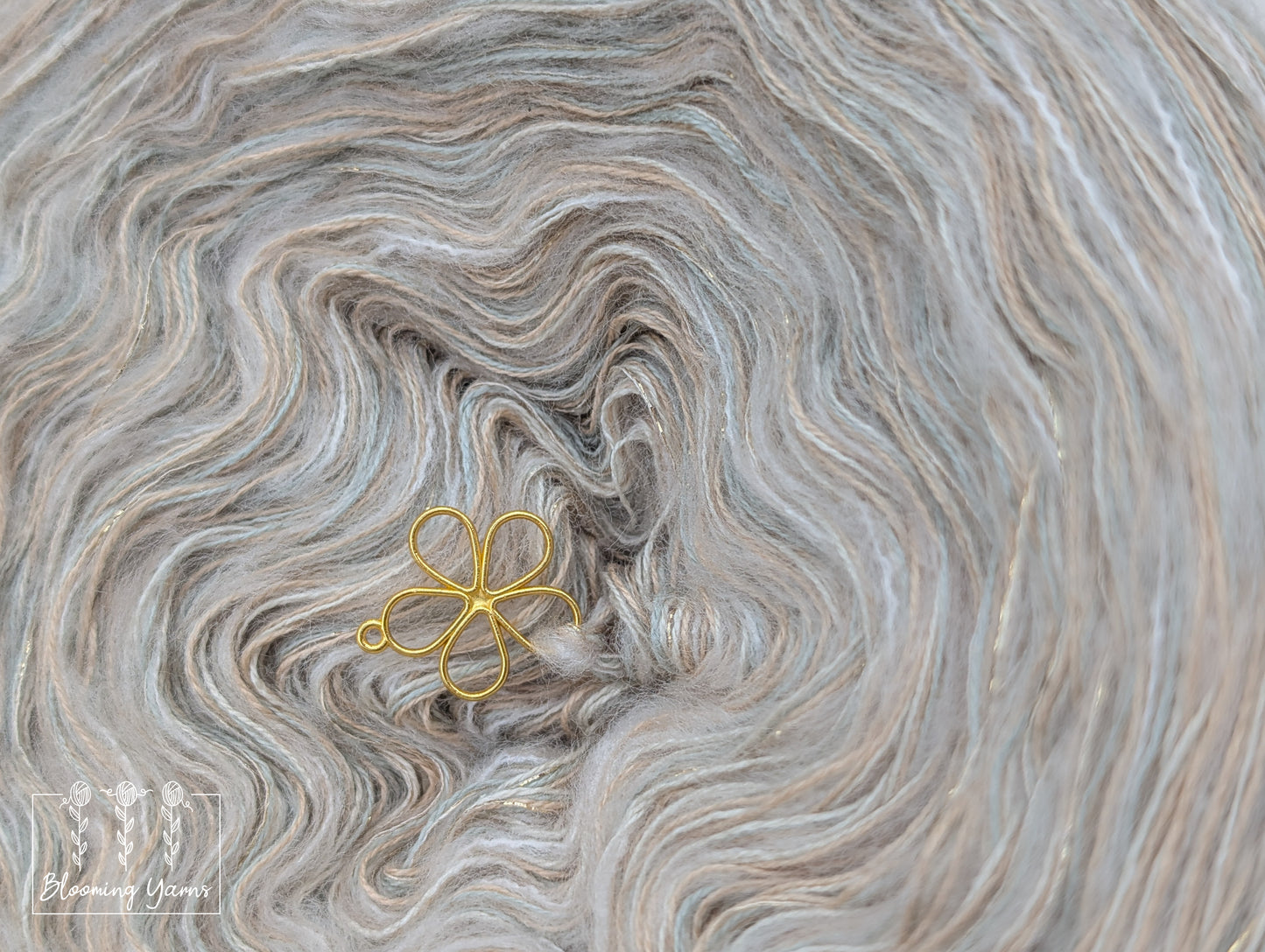 Melange yarn cake colour combination MEL012 "Glimmering Fields"