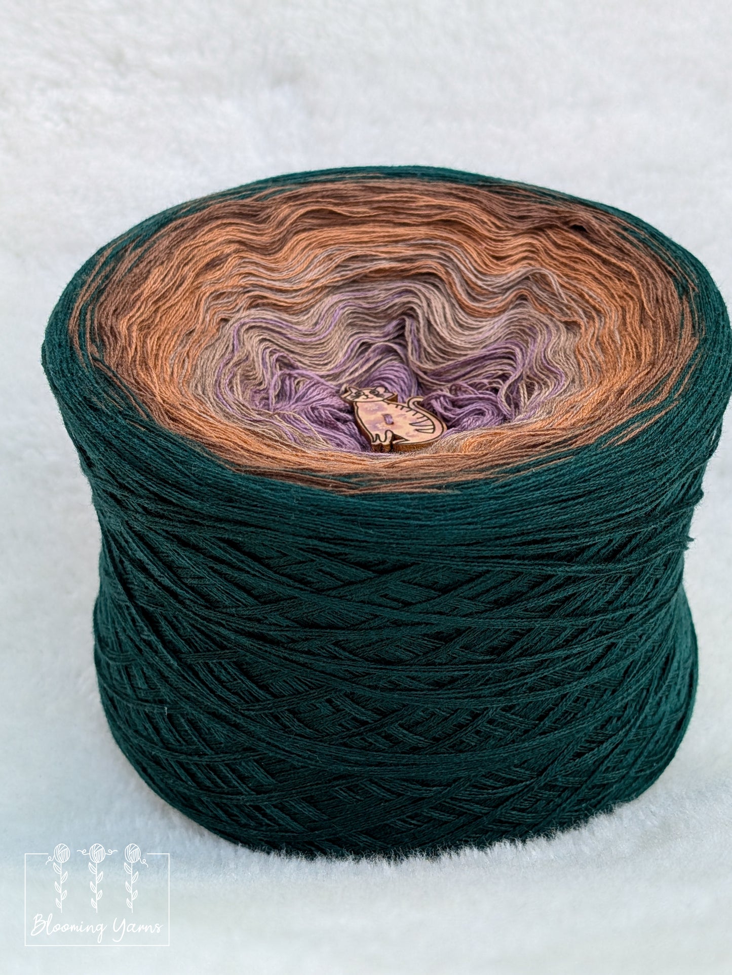 Gradient ombre yarn cake colour combination C397 "Ethereal Grove"