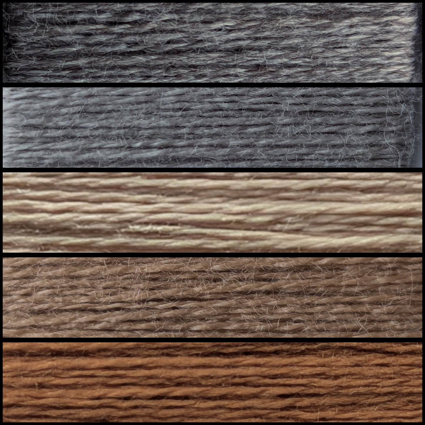 Gradient ombre yarn cake colour combination MA036 " Sagebrush Shoreline"