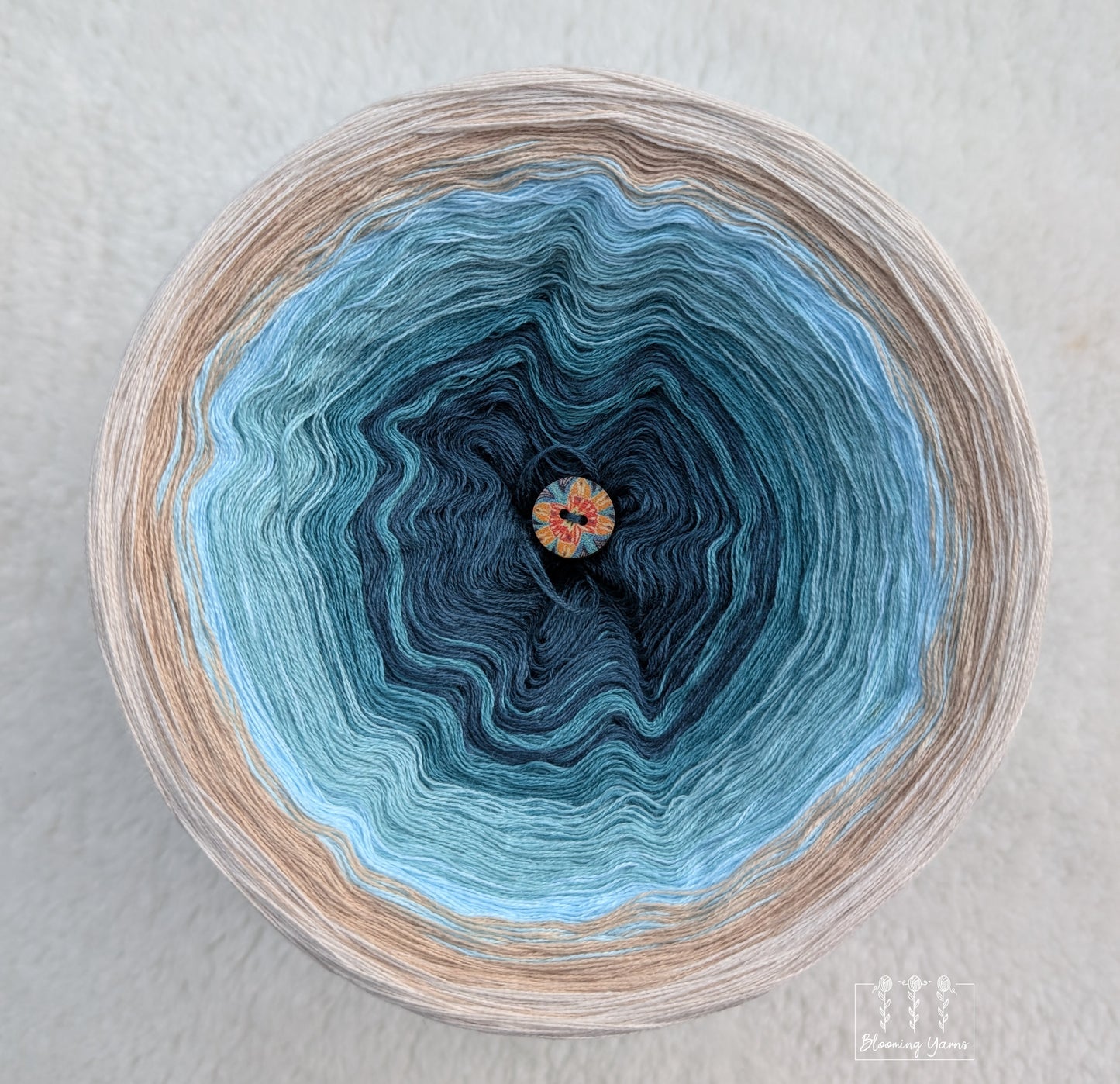 Gradient ombre yarn cake colour combination C412