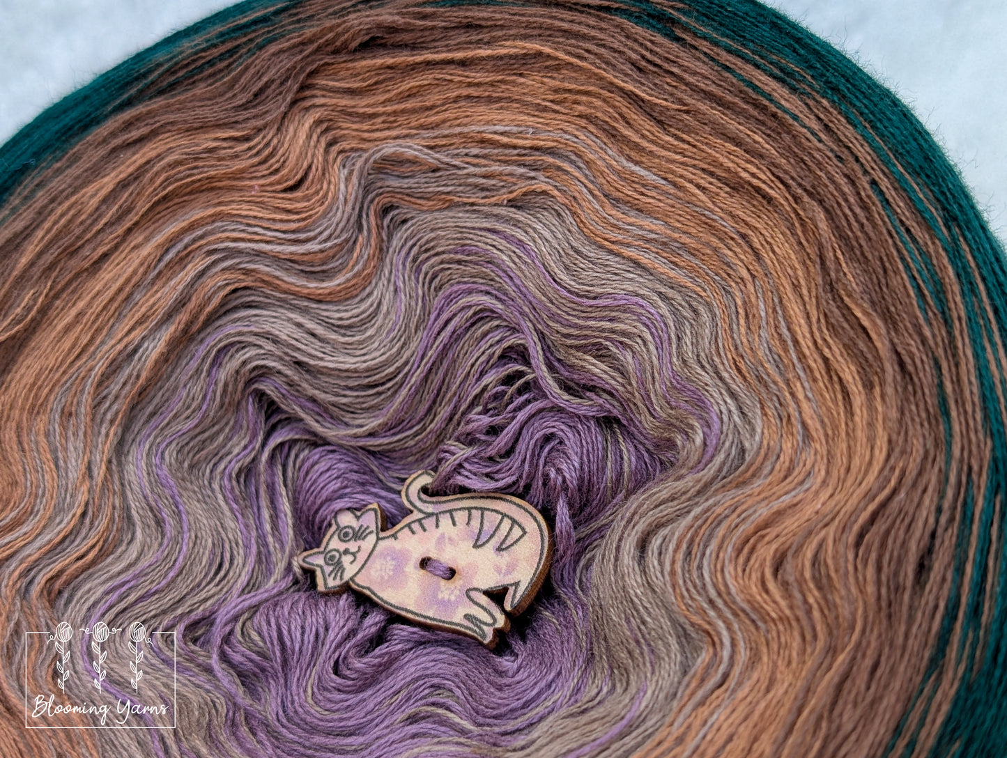 Gradient ombre yarn cake colour combination C397 "Ethereal Grove"