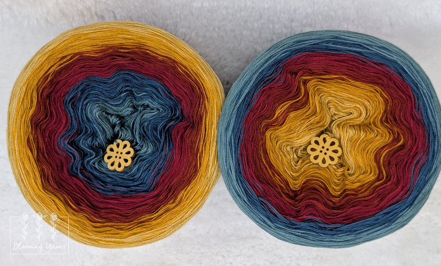 Gradient ombre yarn cake colour combination C394 "Gypsy soul"