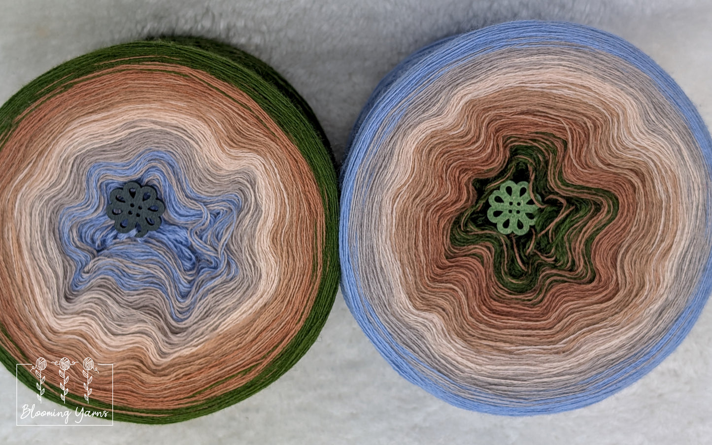 Gradient ombre yarn cake colour combination MA031 "Canyon Wanderer"