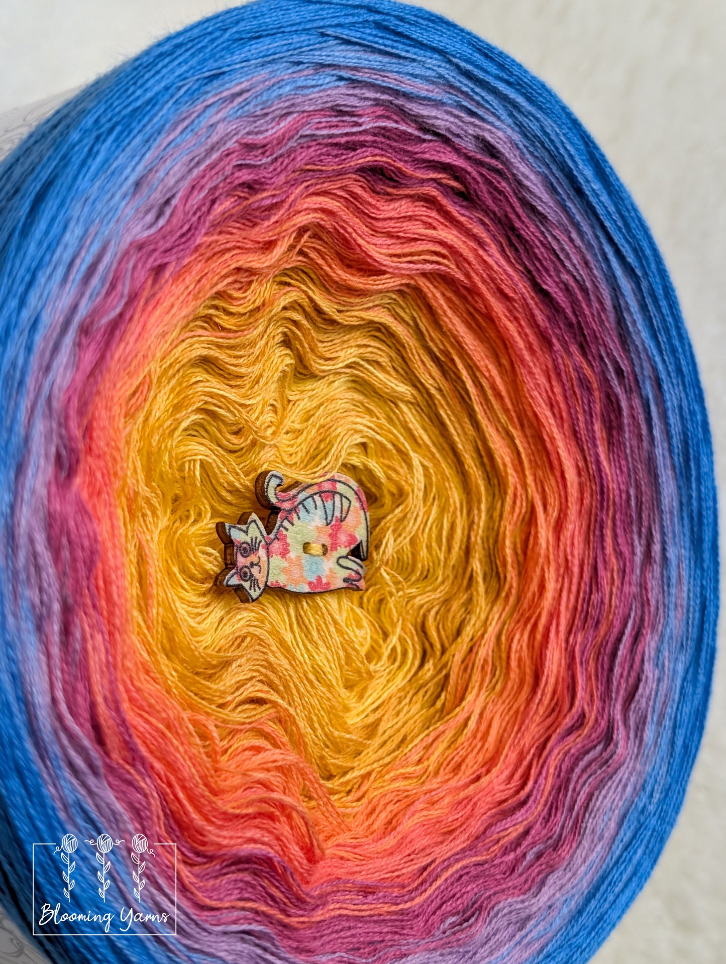 Gradient ombre yarn cake colour combination C391