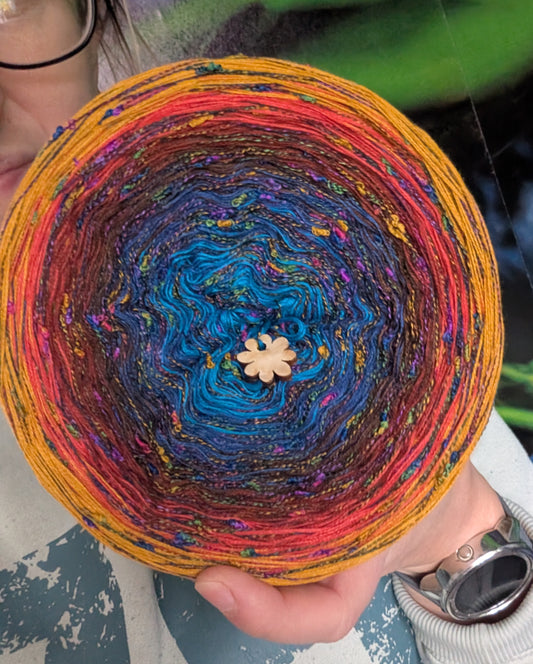 Gradient ombre yarn cake colour combination C417