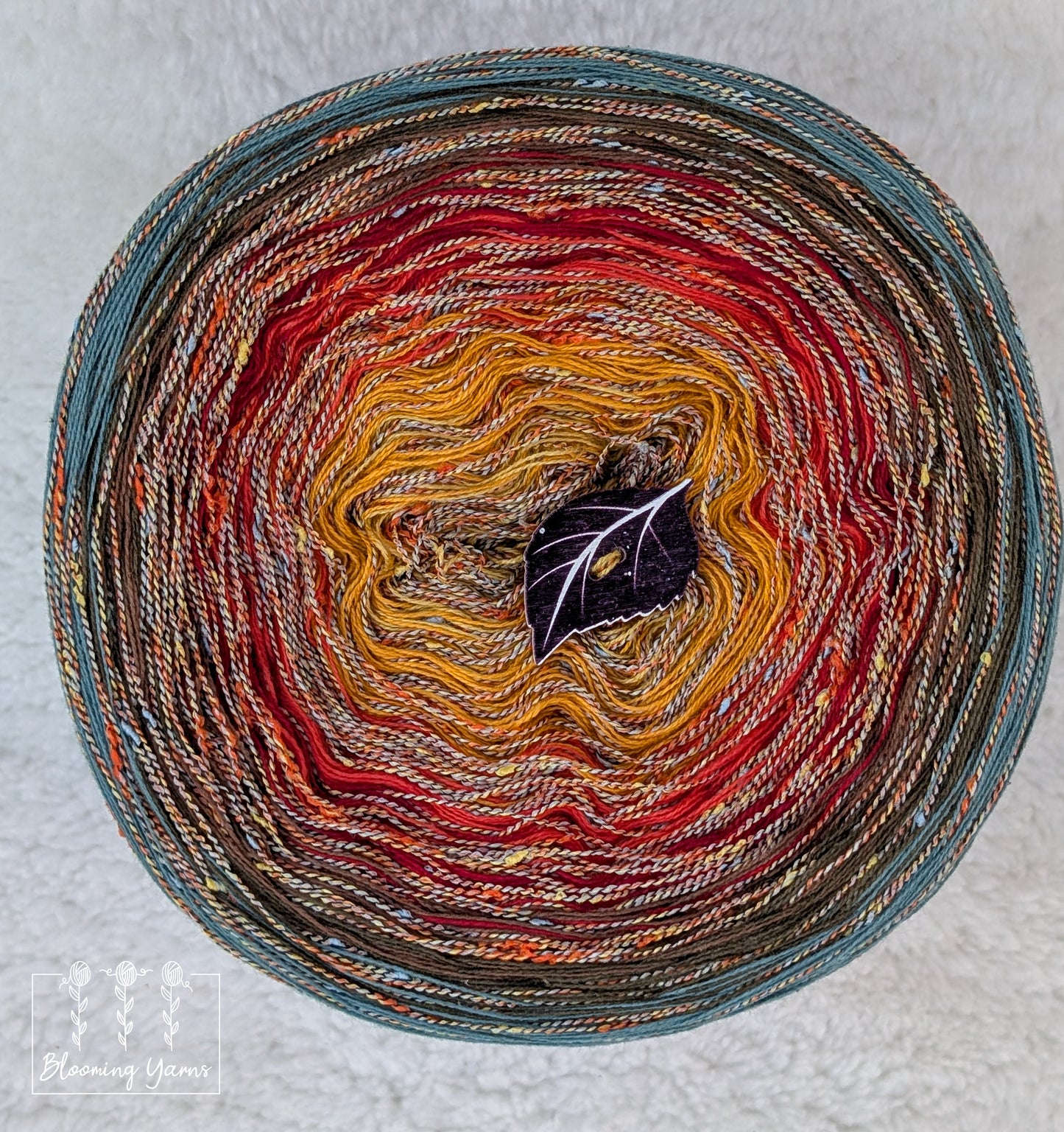 Gradient ombre yarn cake colour combination "Autumn Bouquet"