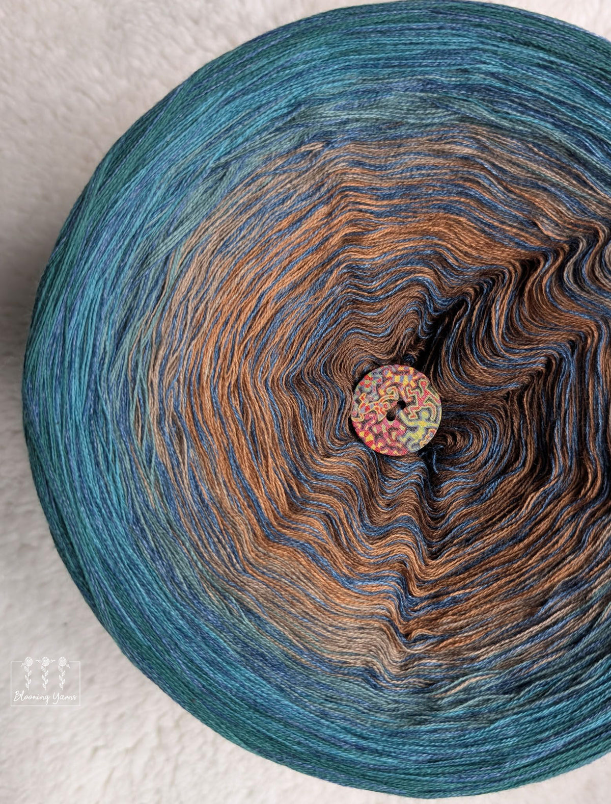 Gradient ombre yarn cake colour combination C435