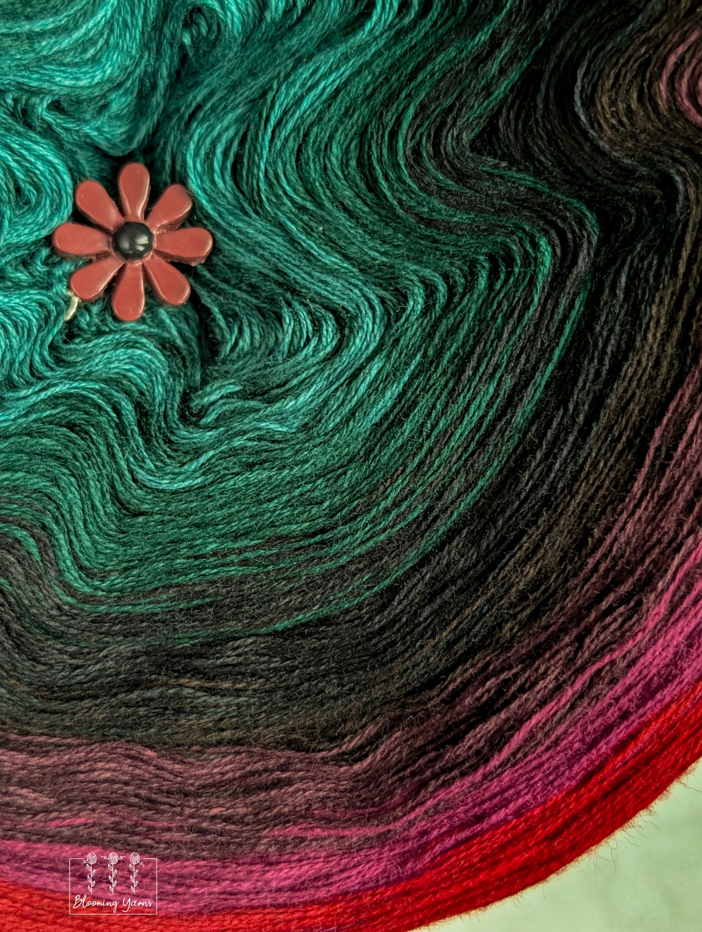 Gradient ombre yarn cake colour combination C418