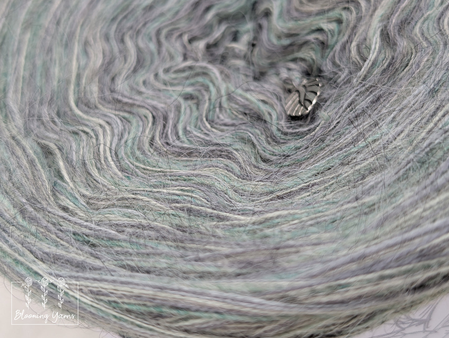Melange yarn cake colour combination MEL013 "Riverbed Stone"