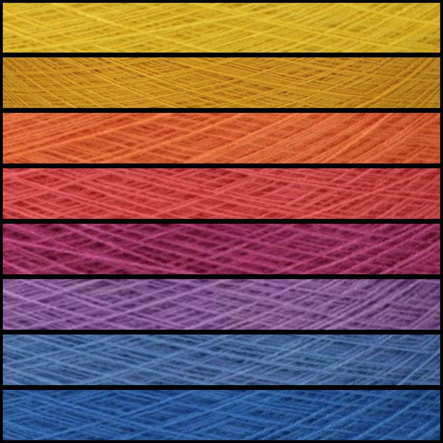 Gradient ombre yarn cake colour combination C391