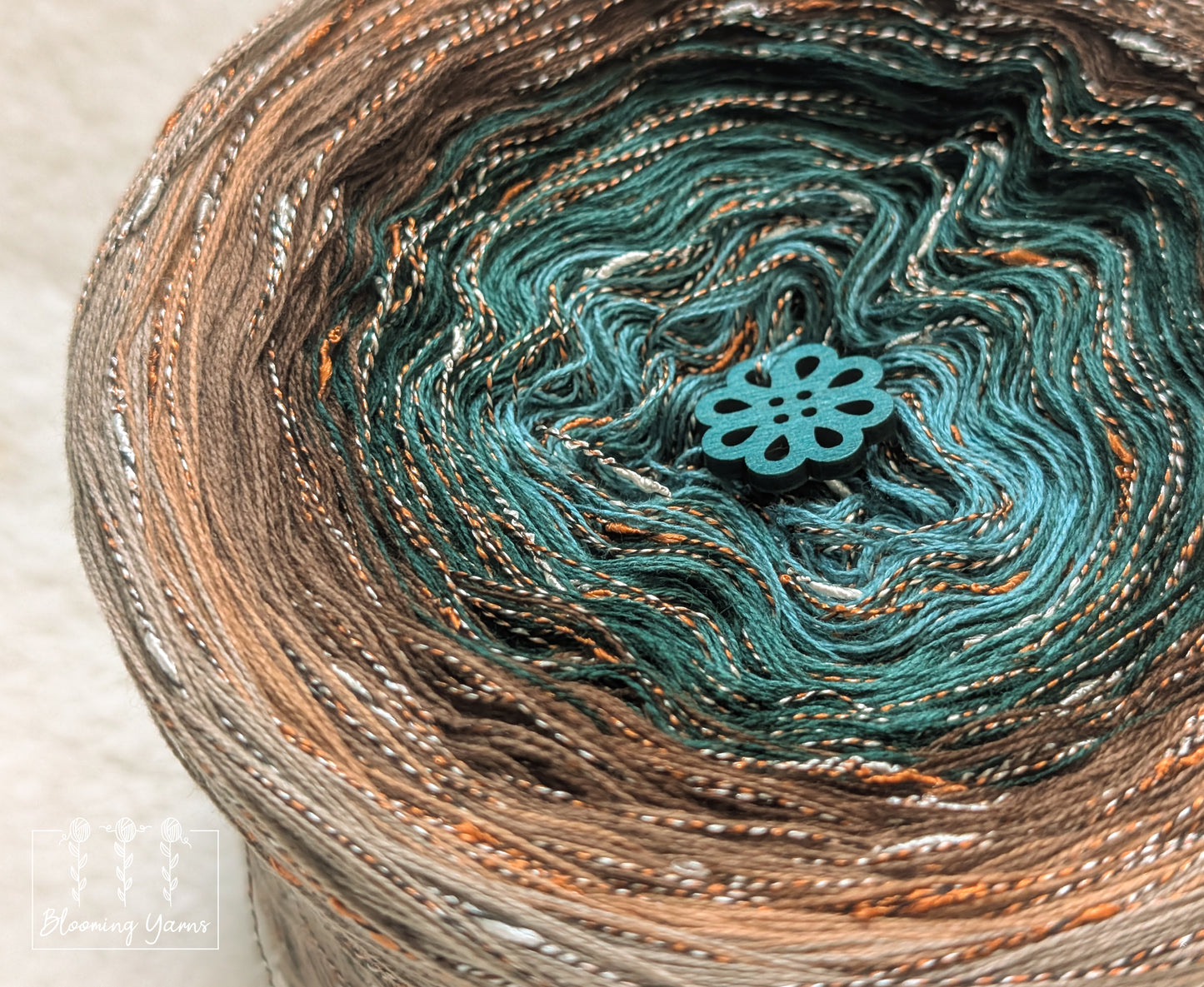 Gradient ombre yarn cake colour combination C402 "Rustic Garden"