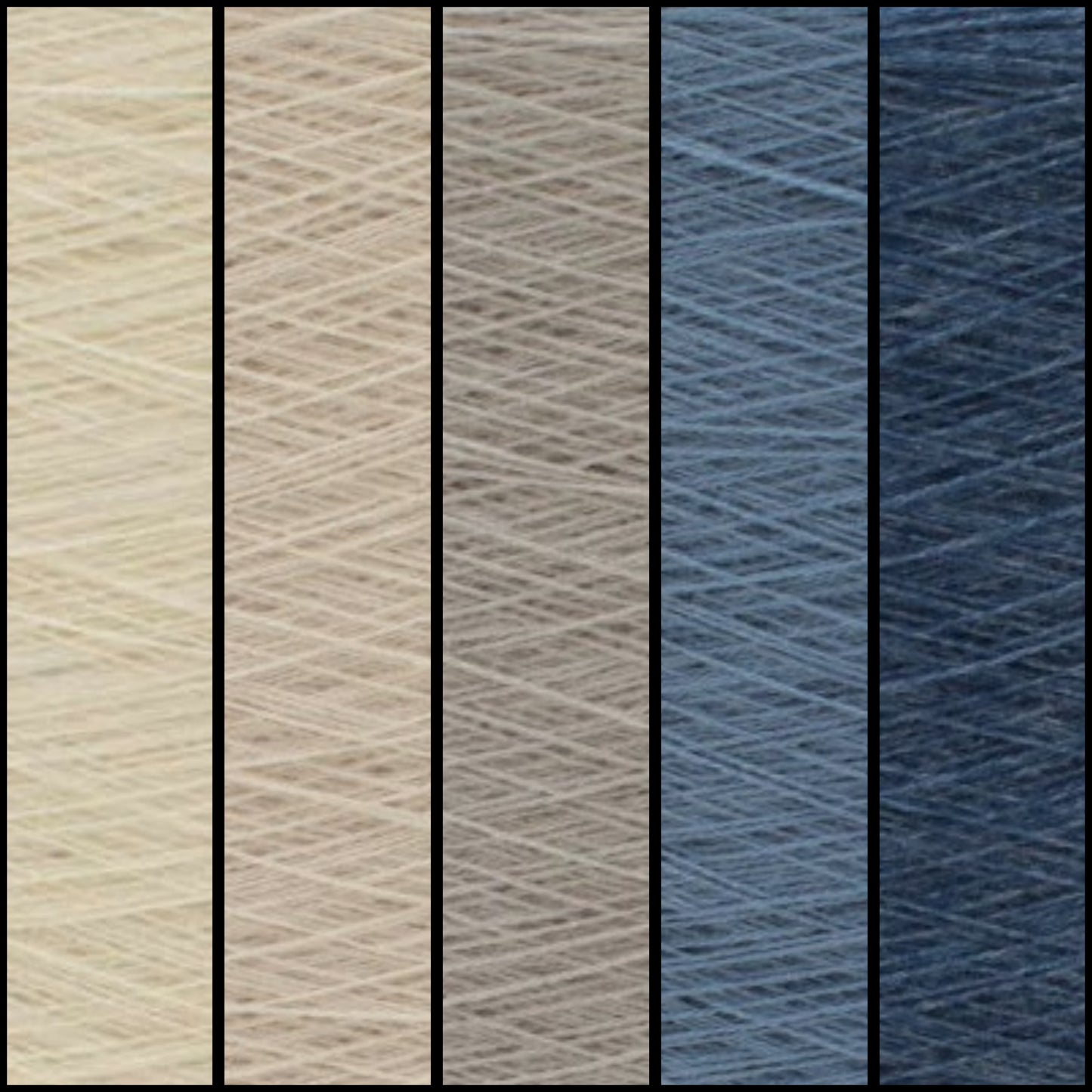 Gradient ombre yarn cake colour combination C386