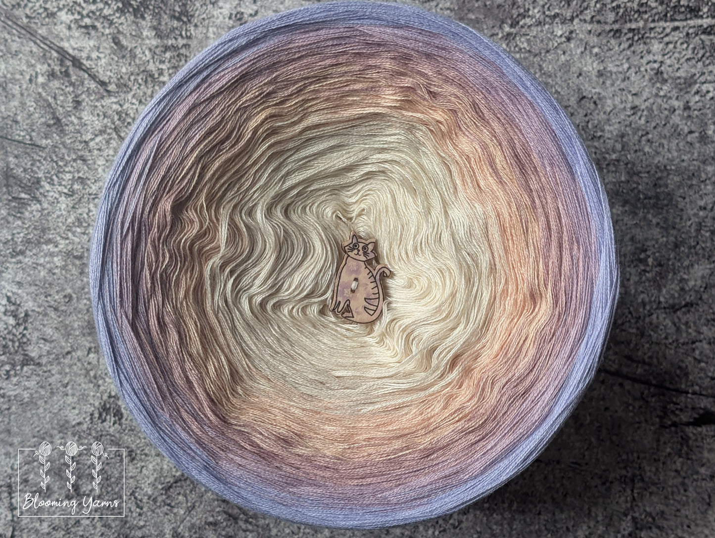 Gradient ombre yarn cake colour combination C407 "Harvest Dawn"