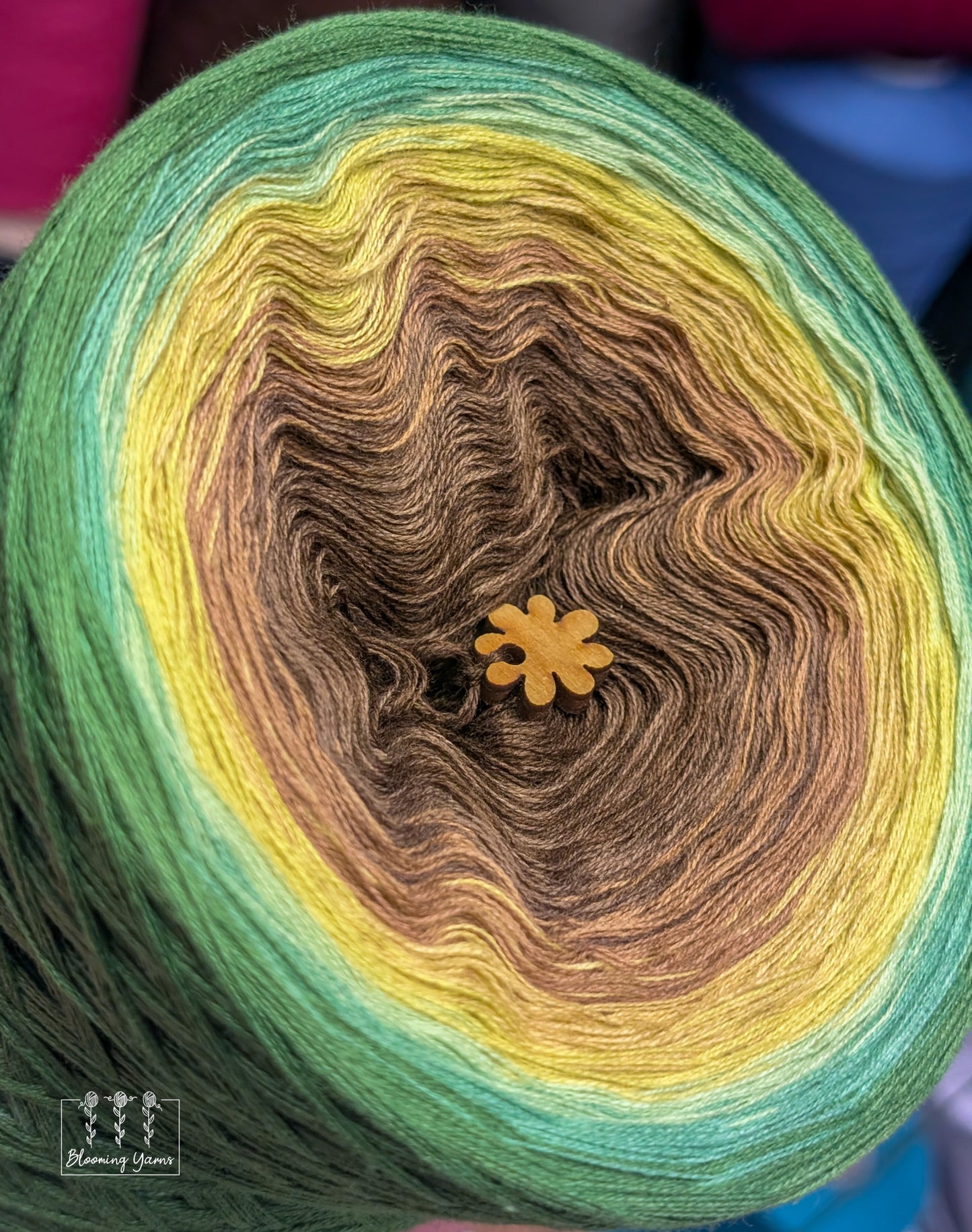 Gradient ombre yarn cake colour combination C429