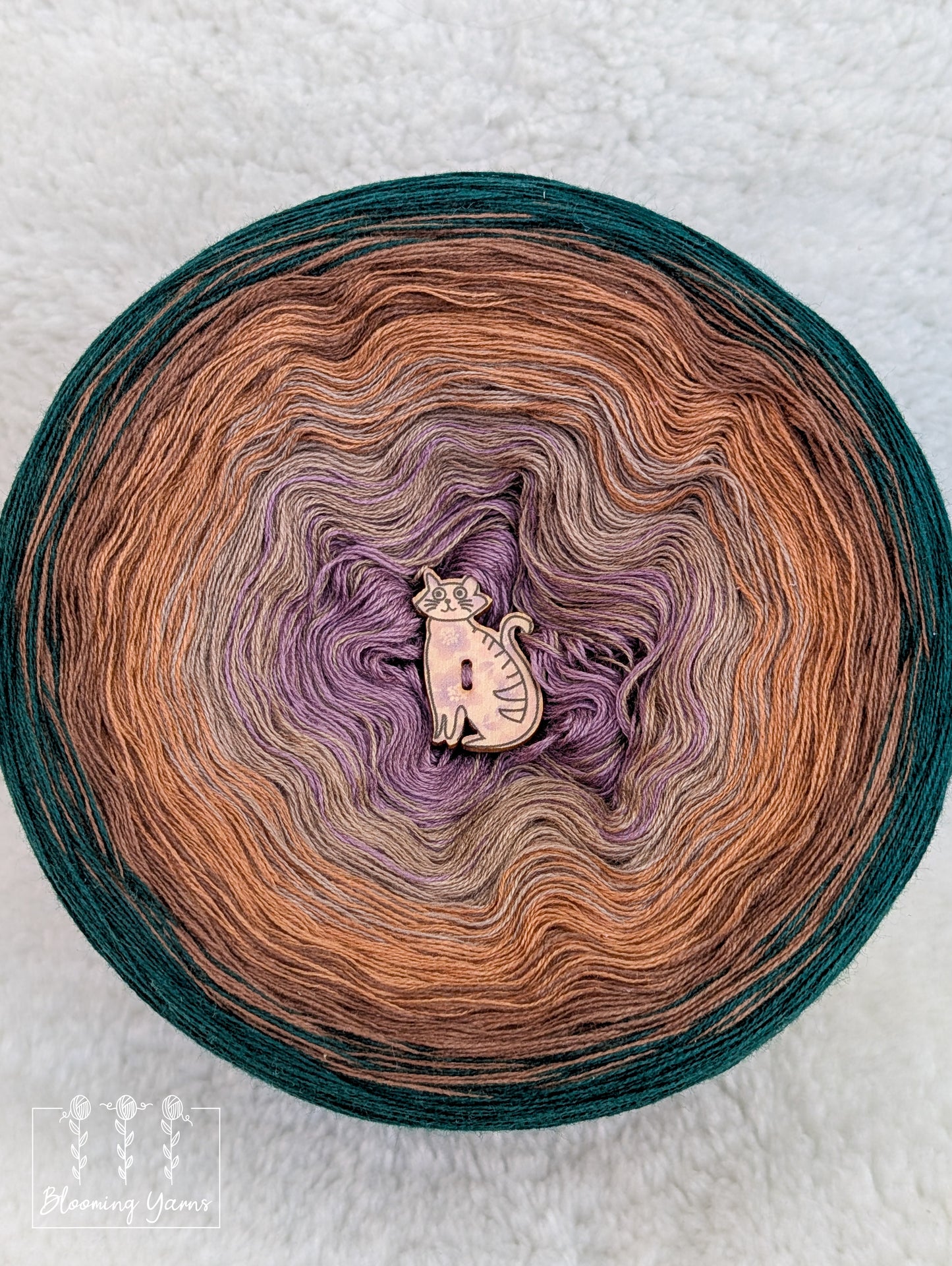 Gradient ombre yarn cake colour combination C397 "Ethereal Grove"