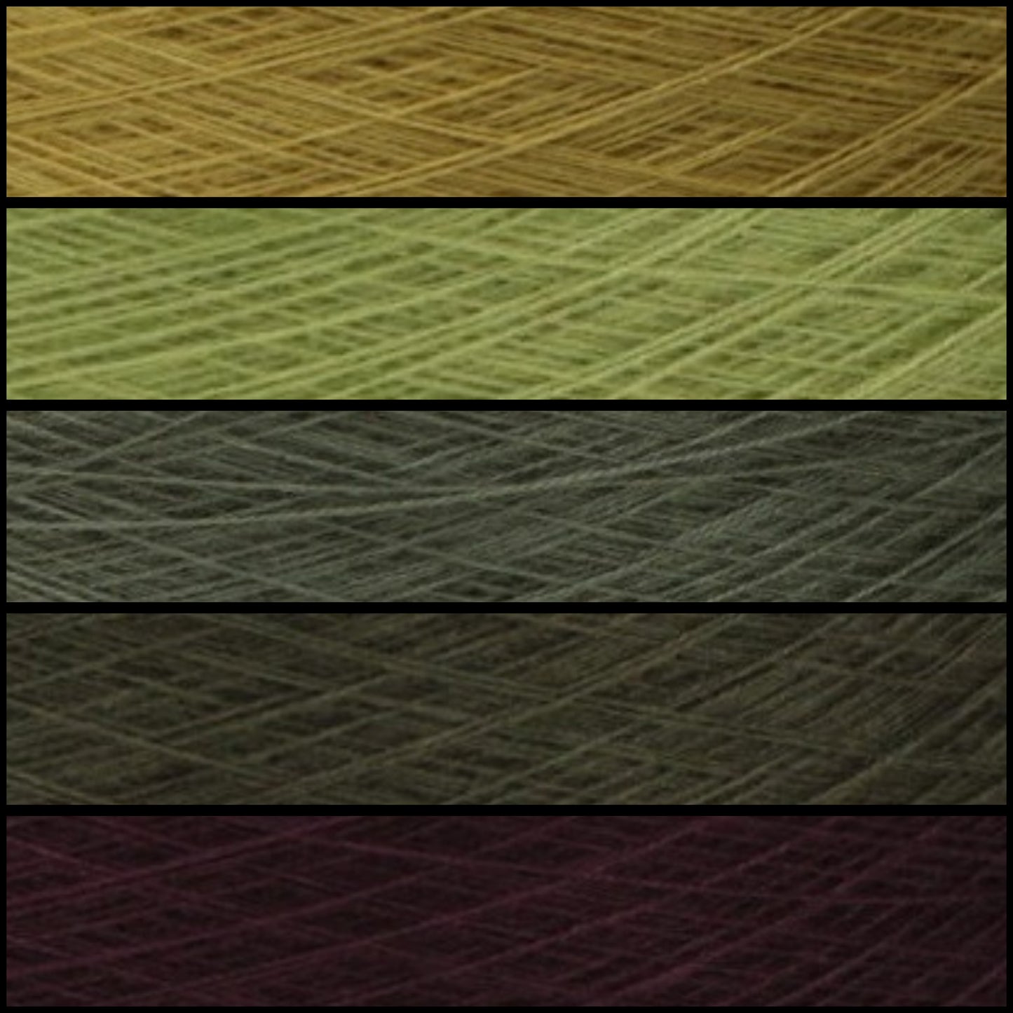 Gradient ombre yarn cake colour combination C393 " Enchanted Forest"