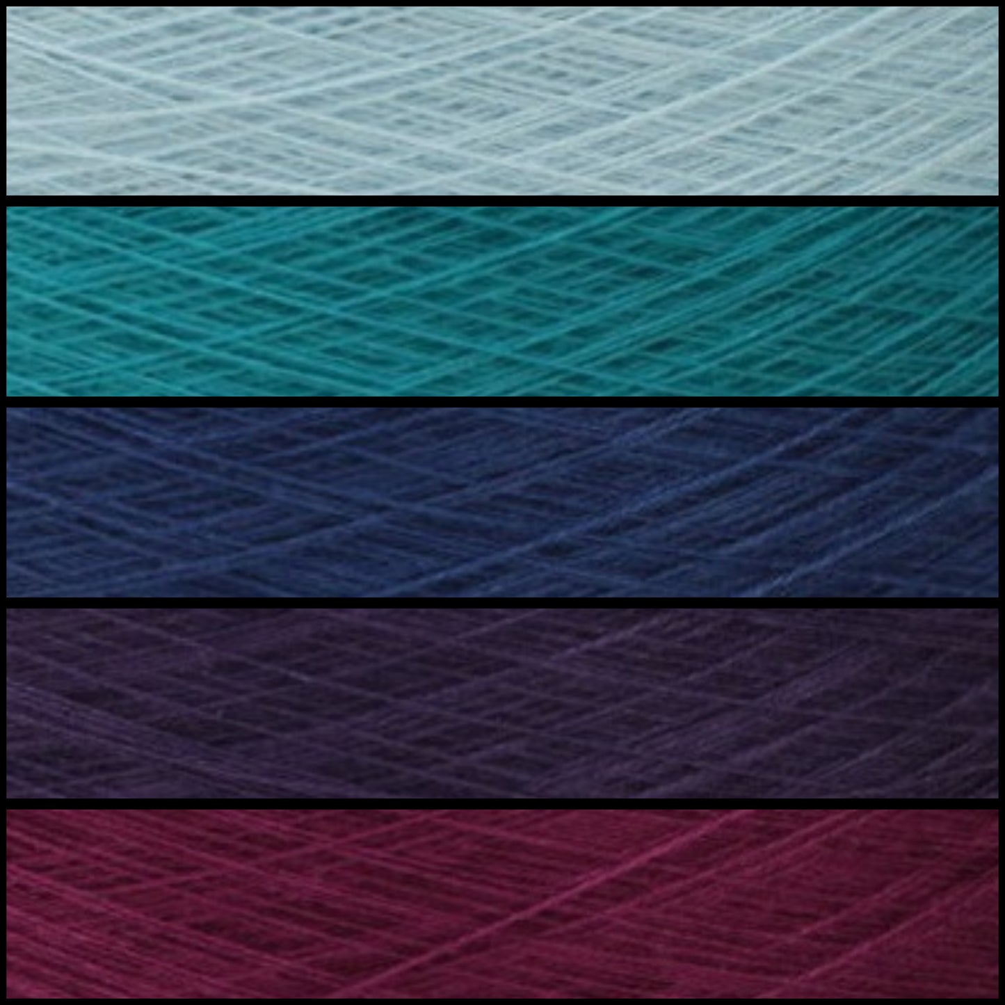 Gradient ombre yarn cake colour combination C405 "Twilight Lagoon"