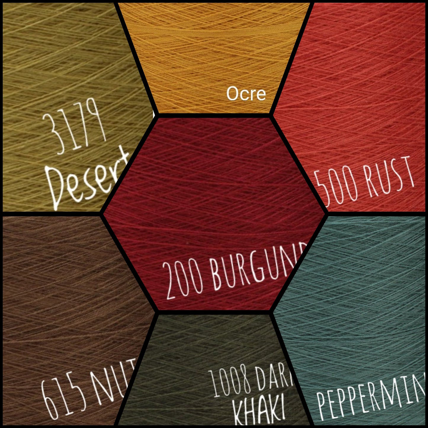 Gradient ombre yarn cake colour combination "Autumn Bouquet"