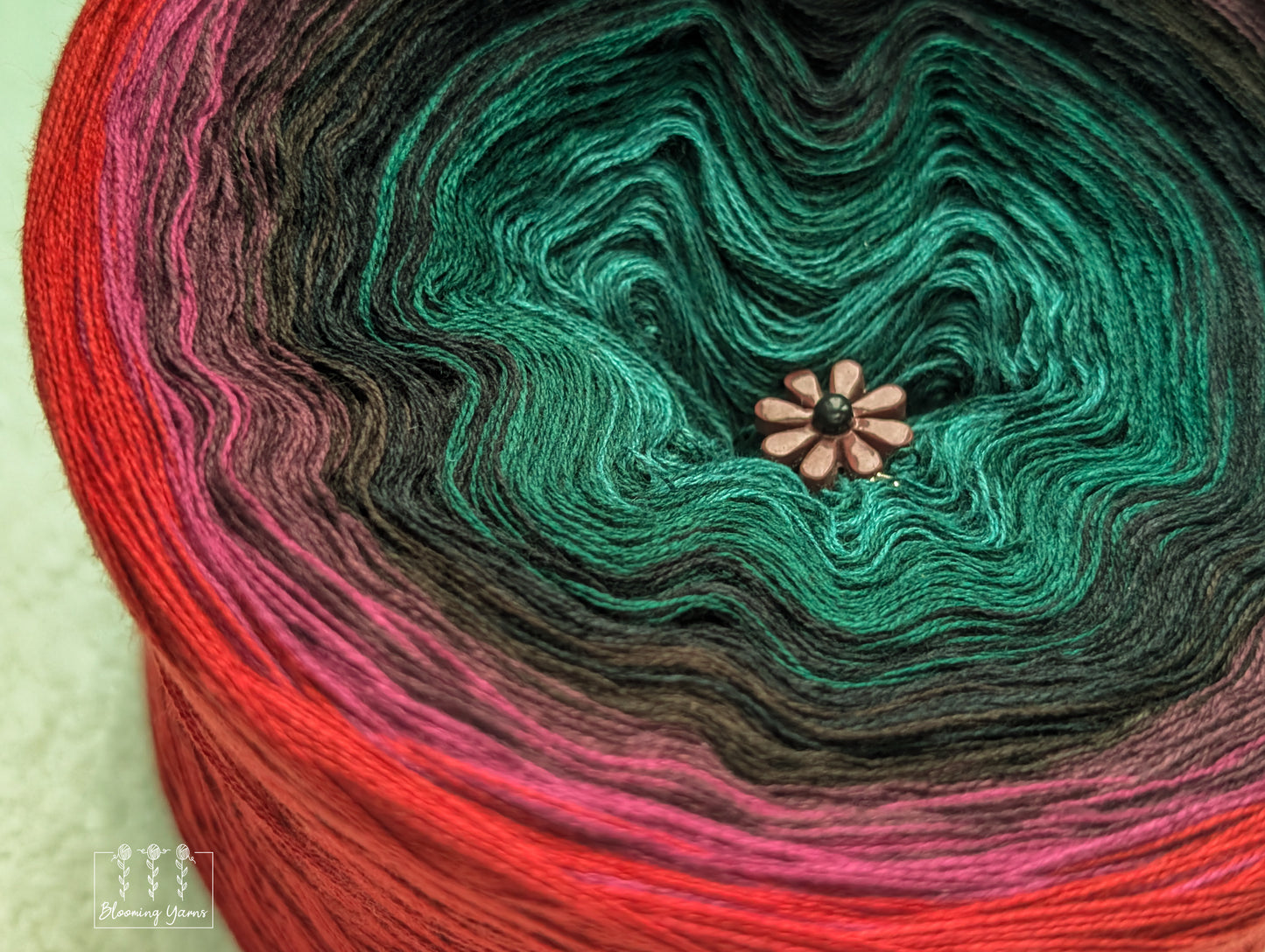 Gradient ombre yarn cake colour combination C418