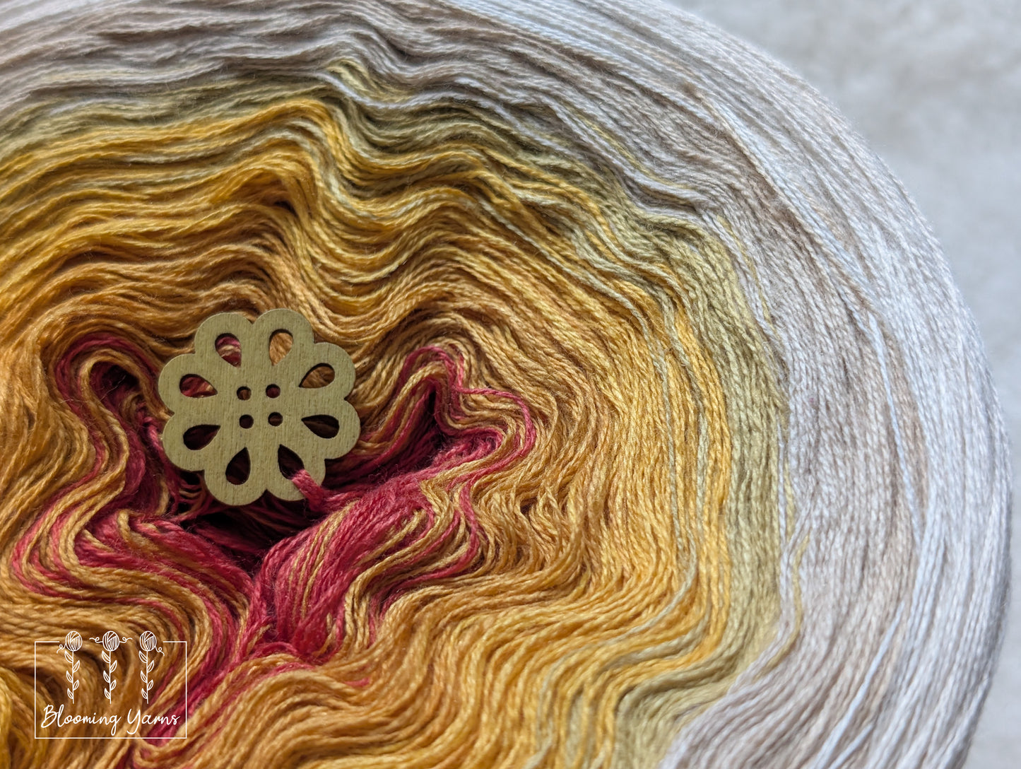 Gradient ombre yarn cake colour combination C385