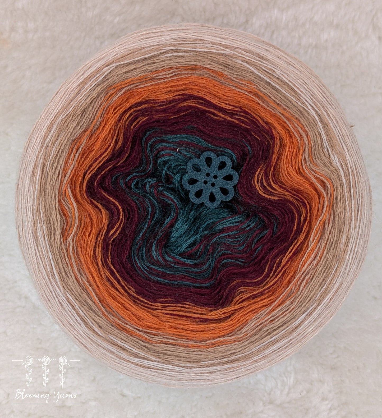 Gradient ombre yarn cake colour combination MA033 "Bohemian Harvest"