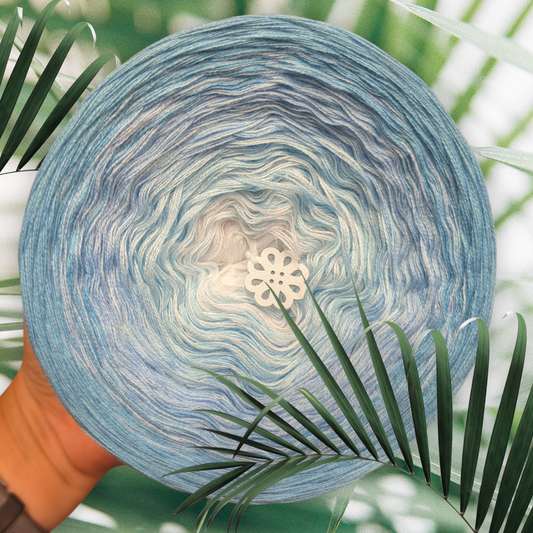 Gradient ombre yarn cake colour combination C387