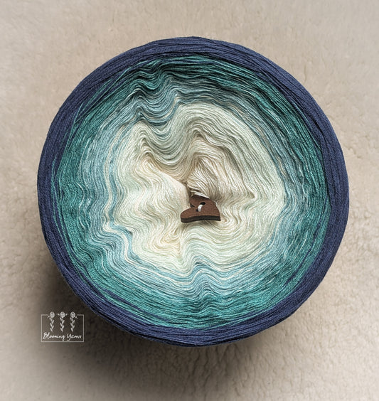 Gradient ombre yarn cake colour combination C427