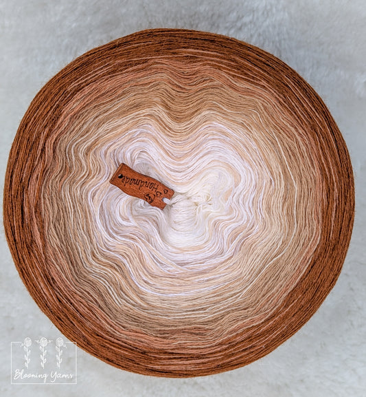 Gradient ombre yarn cake colour combination MA029 "Earthy Dunes"