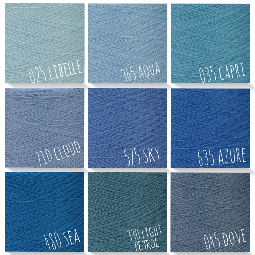 solid/mono colour yarn 50%cotton/50%acrylic