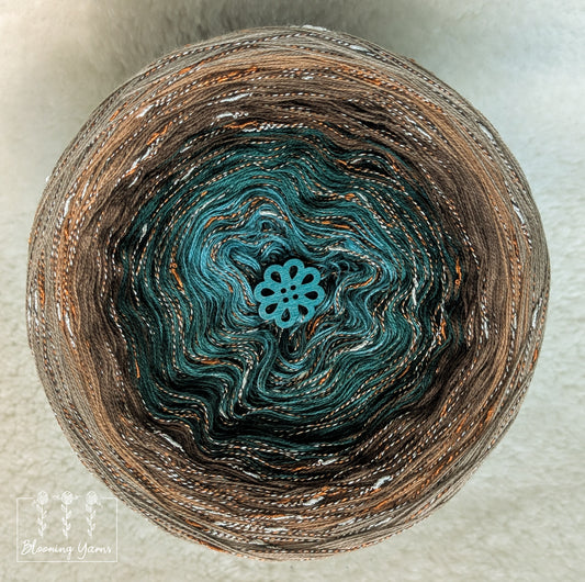 Gradient ombre yarn cake colour combination C402 "Rustic Garden"