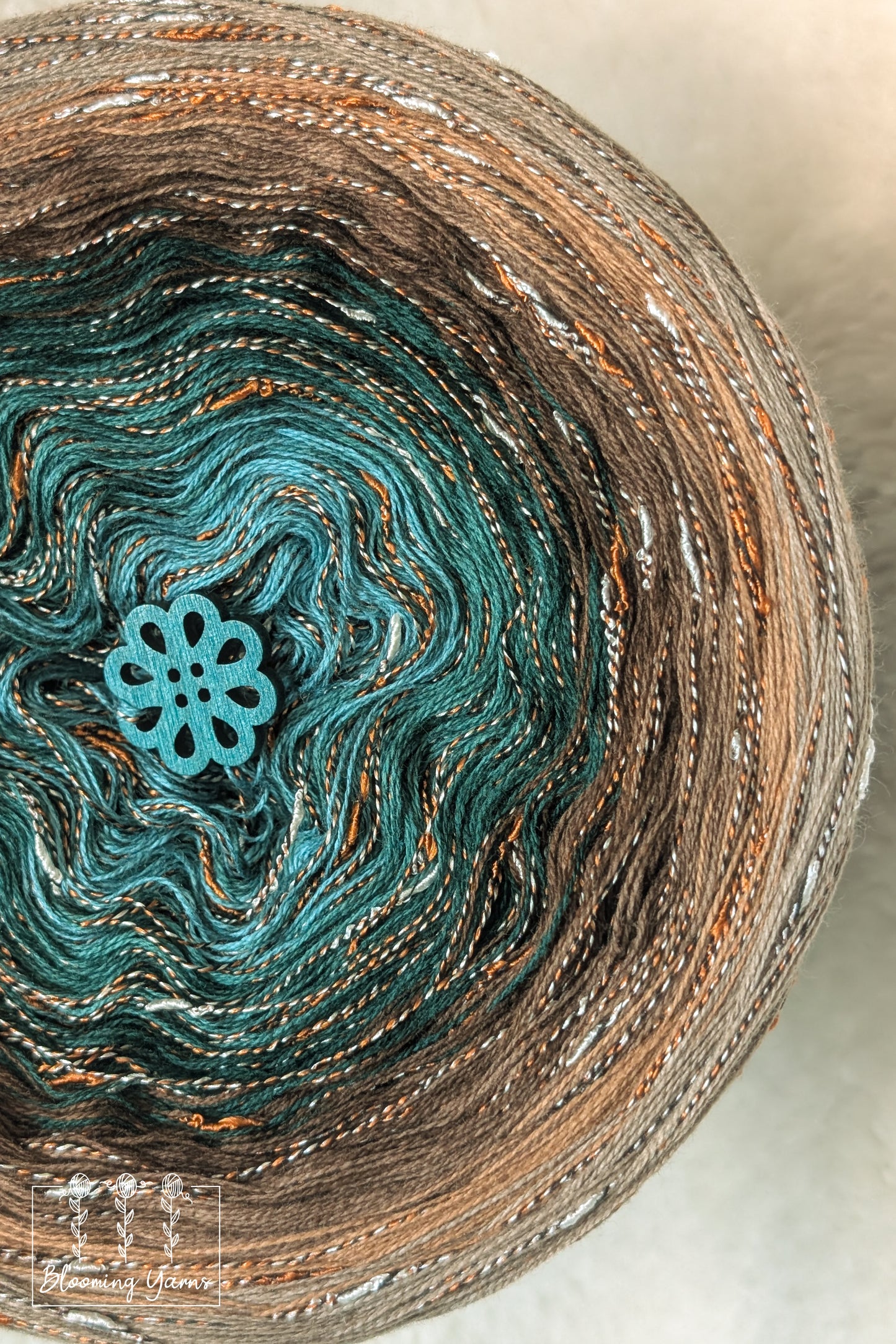 Gradient ombre yarn cake colour combination C402 "Rustic Garden"