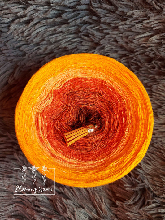 Gradient ombre yarn cake, colour combination C056