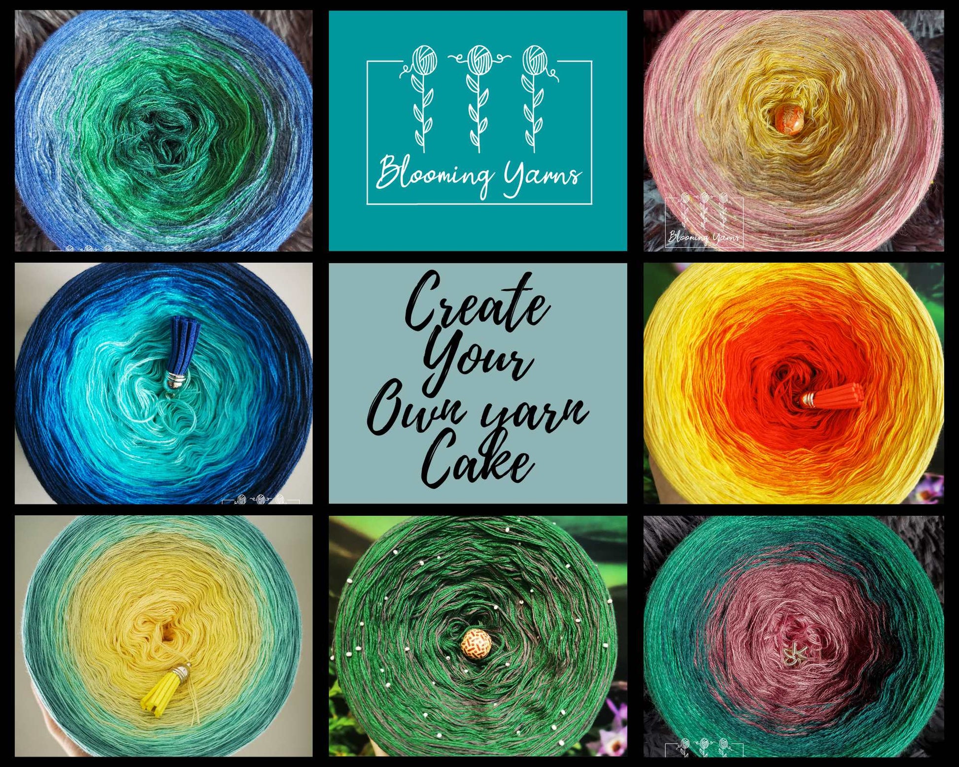 yarn cake in your choosen colours